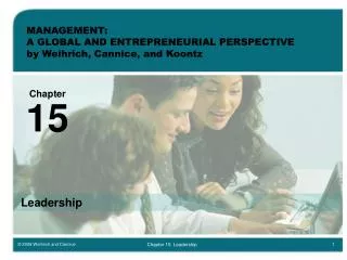 MANAGEMENT: A GLOBAL AND ENTREPRENEURIAL PERSPECTIVE by Weihrich, Cannice, and Koontz