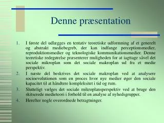 denne pr sentation