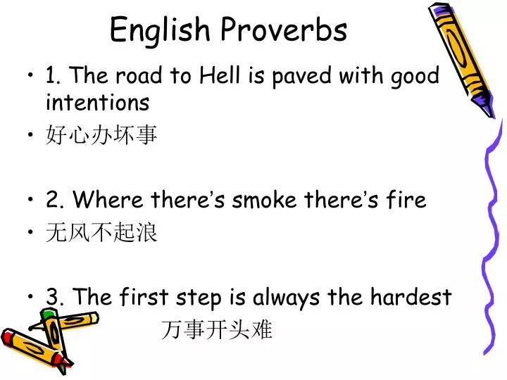 english proverbs