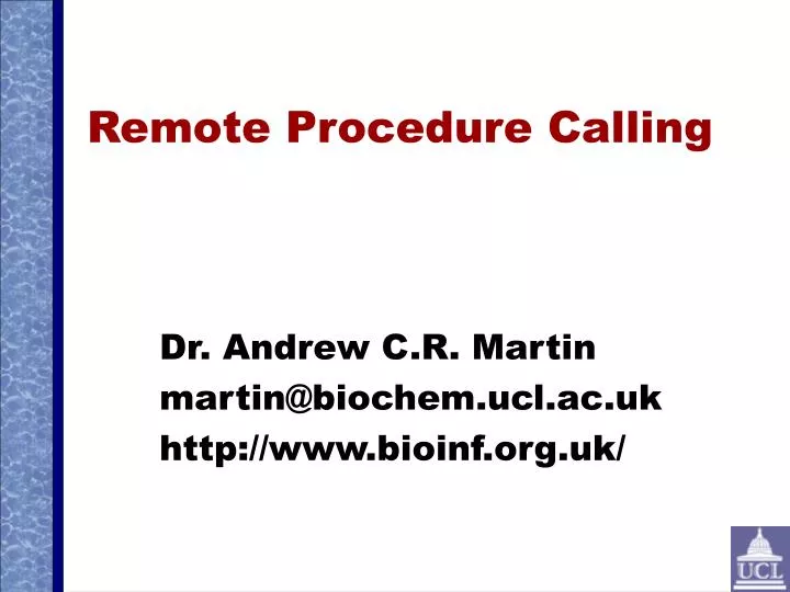 remote procedure calling