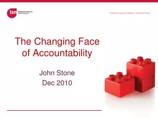 The Changing Face of Accountability