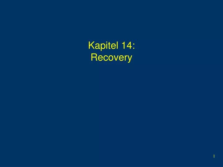 kapitel 14 recovery