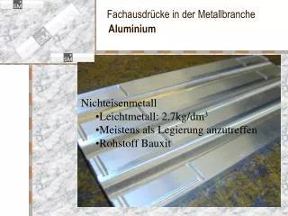 aluminium