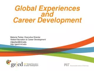 Global Experiences and Career Development