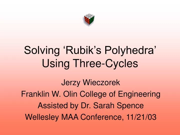 solving rubik s polyhedra using three cycles