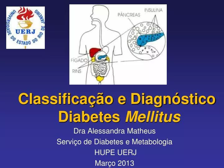 classifica o e diagn stico diabetes mellitus