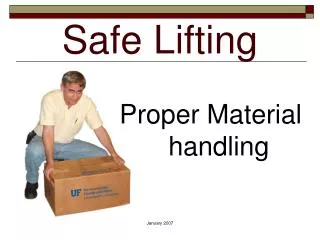 Safe Lifting