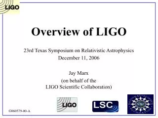 Overview of LIGO