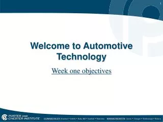 Welcome to Automotive Technology