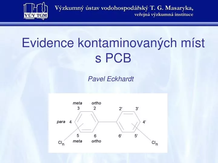 evidence kontaminovan ch m st s pcb