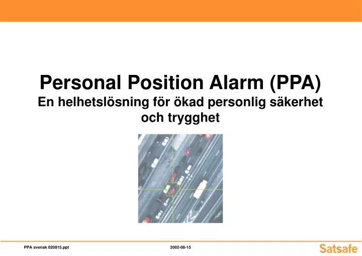 personal position alarm ppa en helhetsl sning f r kad personlig s kerhet och trygghet