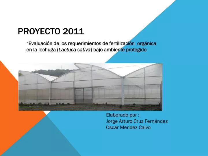 proyecto 2011