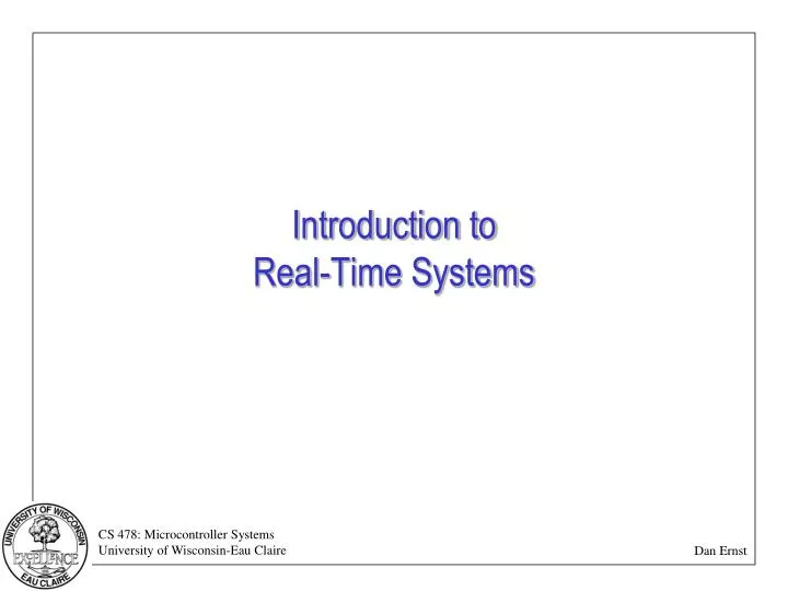 introduction to real time systems