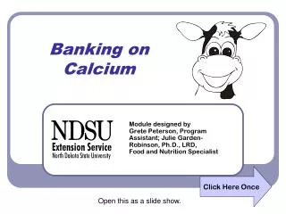 Banking on Calcium