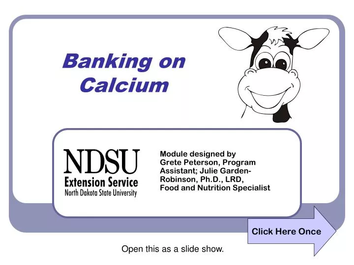 banking on calcium