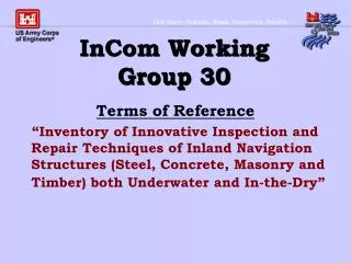 InCom Working Group 30