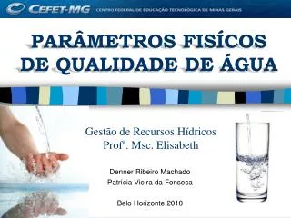gest o de recursos h dricos prof msc elisabeth