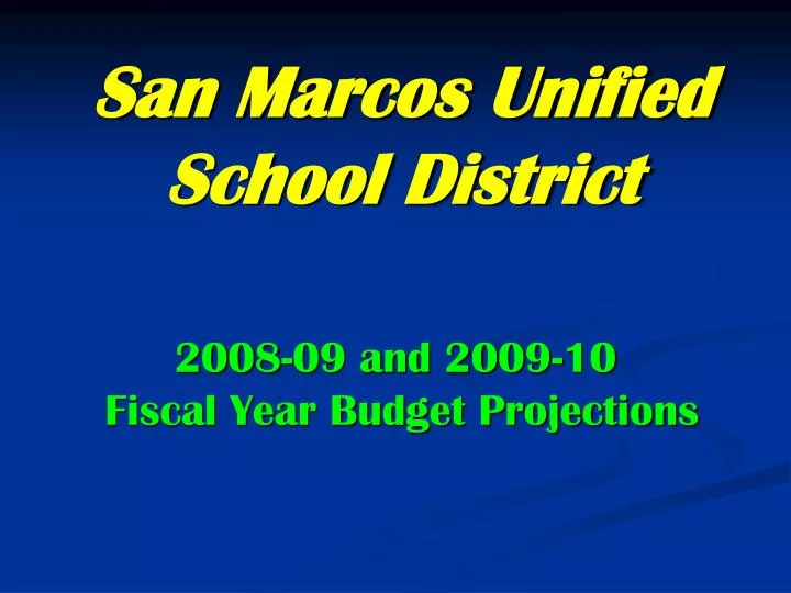 san marcos unified school district