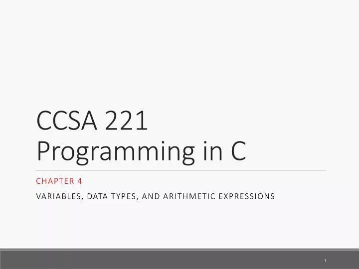 ccsa 221 programming in c