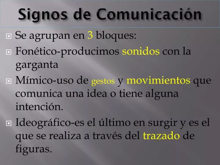 signos de comunicaci n