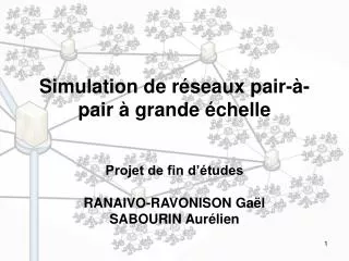 Simulation de réseaux pair-à-pair à grande échelle