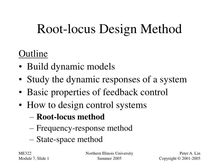 root locus design method