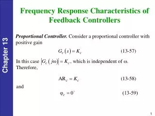 Frequency Response Characteristics of Feedback Controllers