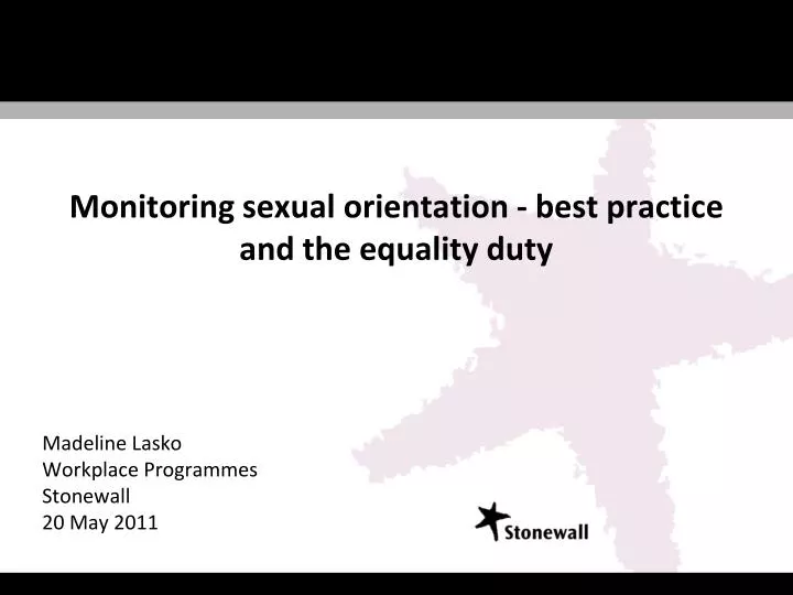 monitoring sexual orientation best practice and the equality duty