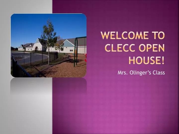 welcome to clecc open house
