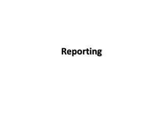 reporting