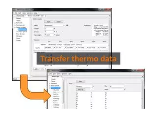 Transfer thermo data