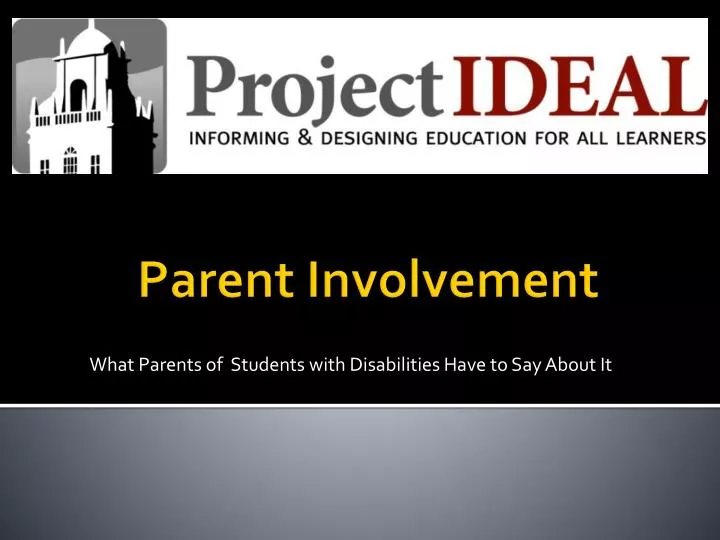 what parents of students with disabilities have to say about it