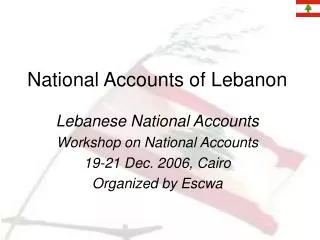 National Accounts of Lebanon