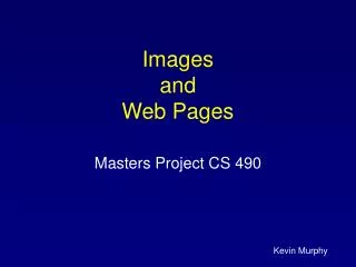 Images and Web Pages