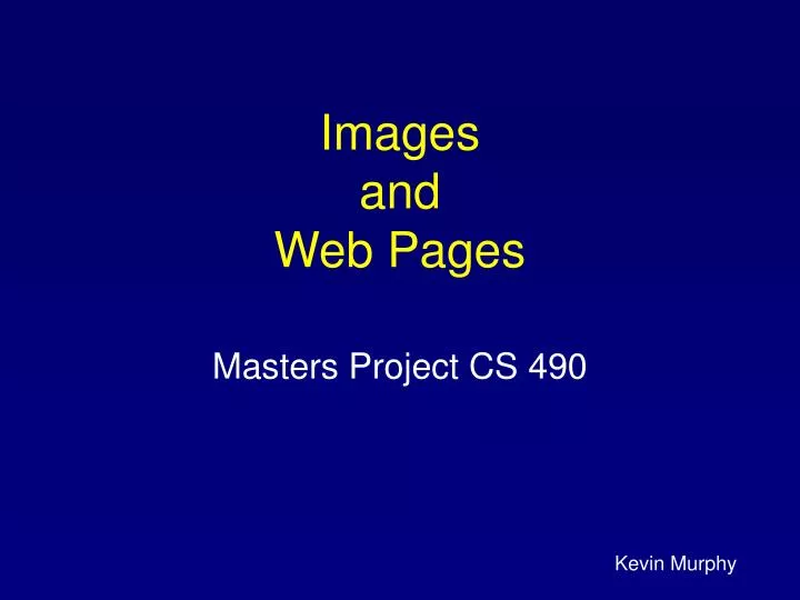 images and web pages