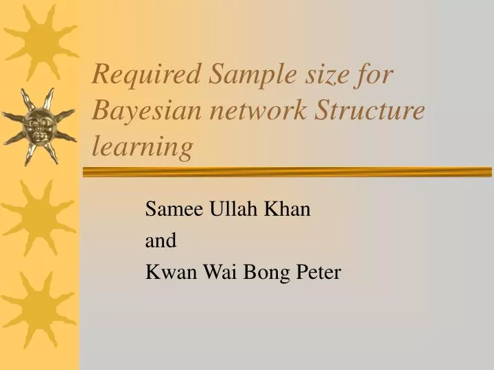 required sample size for bayesian network structure learning