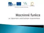 Mocninné funkce - slide 1