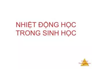 nhi t ng h c trong sinh h c