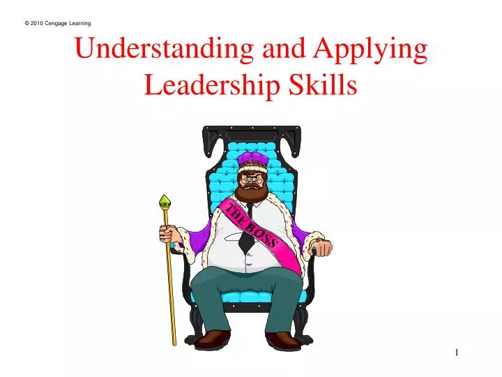 understanding and applying leadership skills