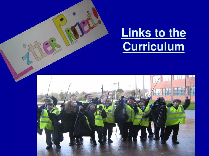 links to the curriculum
