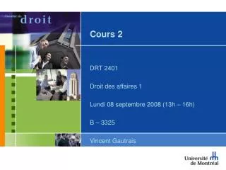 cours 2
