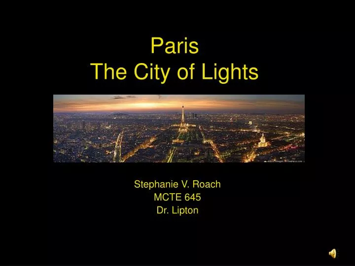 paris the city of lights