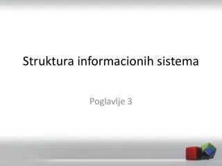 struktura informacionih sistema