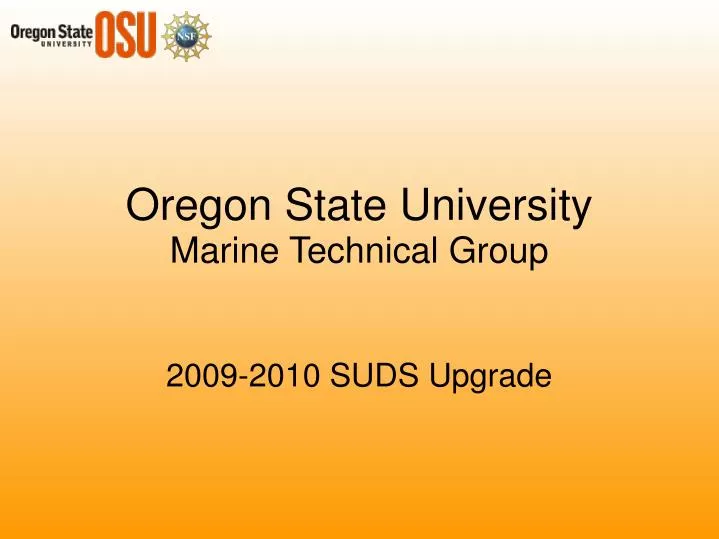 oregon state university marine technical group