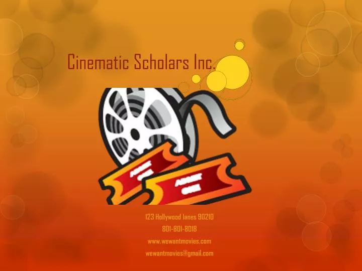 cinematic scholars inc