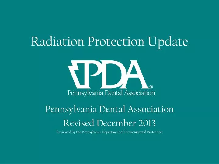 radiation protection update