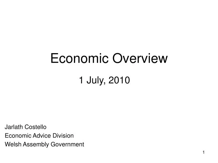economic overview