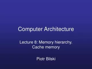 Computer Architecture