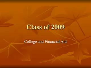 Class of 2009