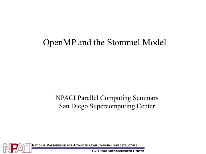 openmp and the stommel model